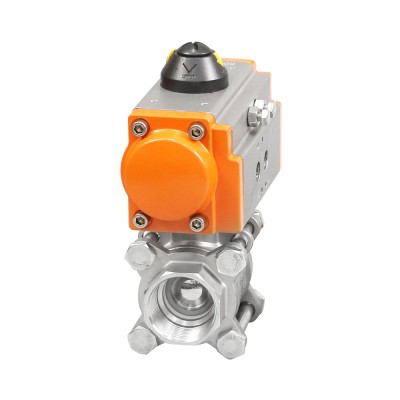 Three Piece Manual  Female Thread Three pieces Pneumatic ball valve