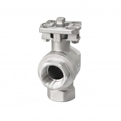 NPT/BSPT High Quality  Three Way Vertical Female Threaded Ball Valves
